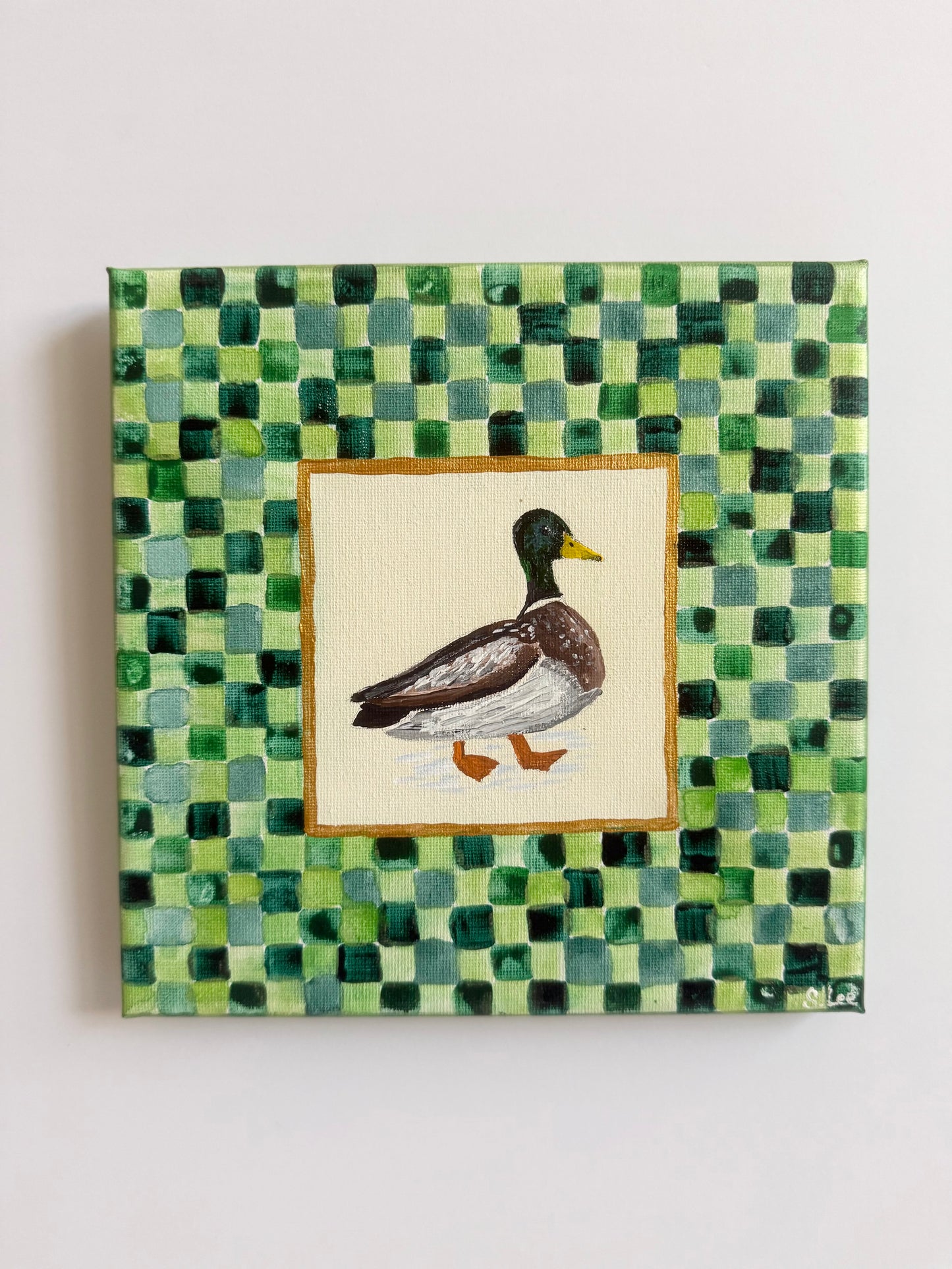 Mallard Ducks Baby & Kids Room Art - Original Painting Set - Baby Boy Nursery Art Set