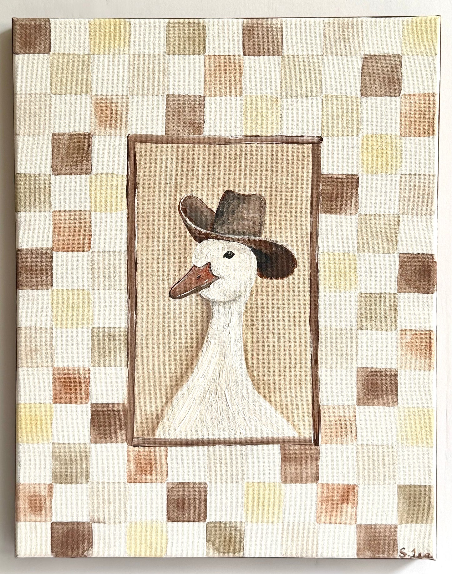 Cowboy Goose - Original Painting