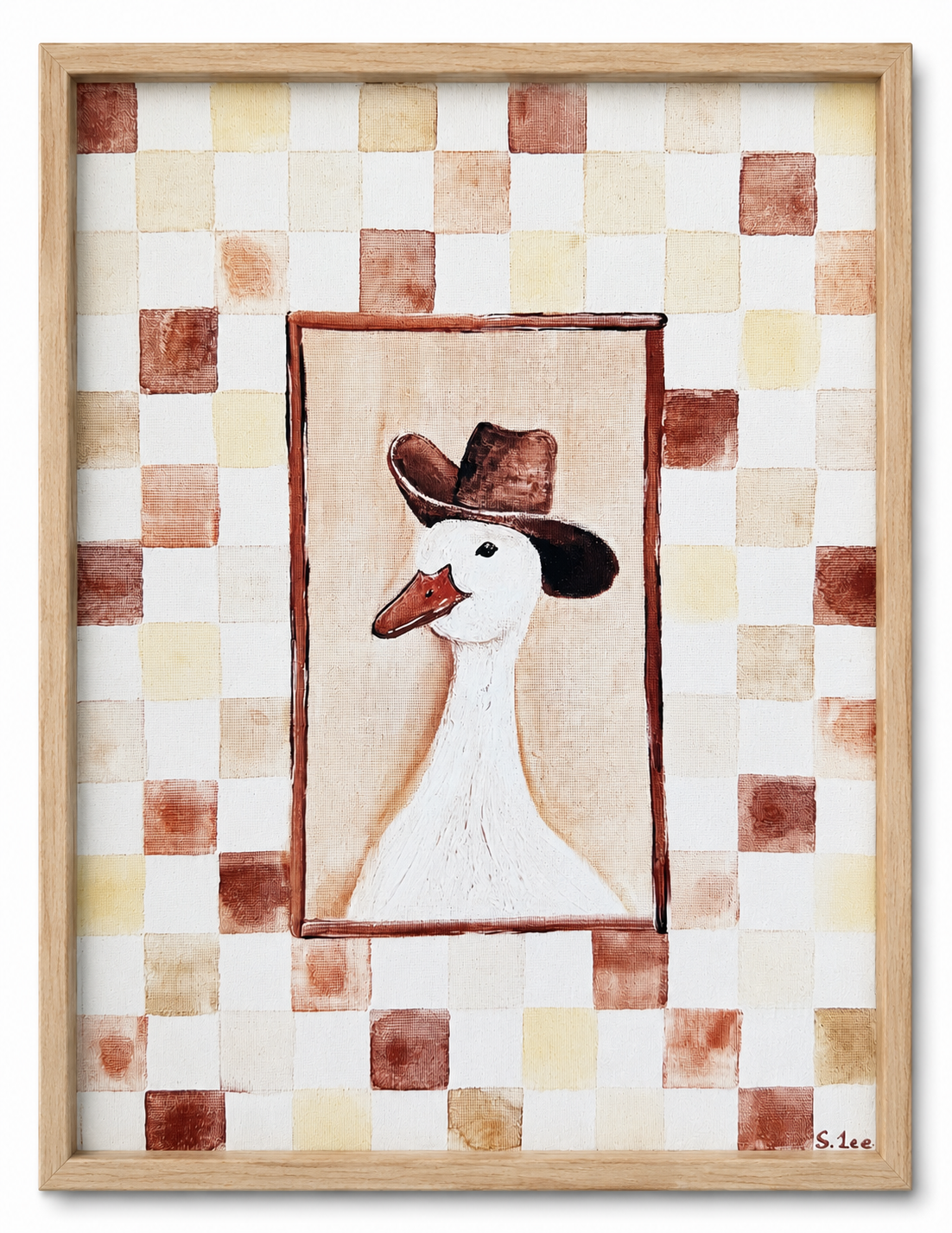 Cowboy Goose - Art Paper Print