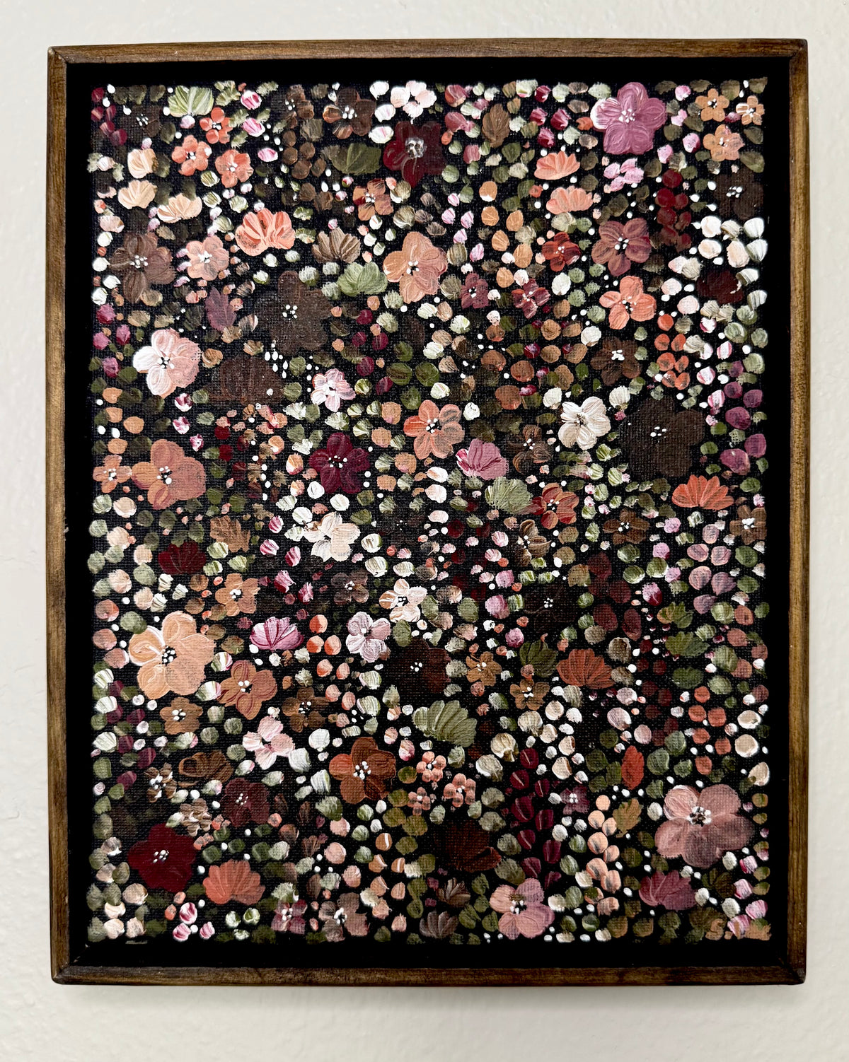 Autumn Flower Garden Vol. 2 - Original Framed Painting