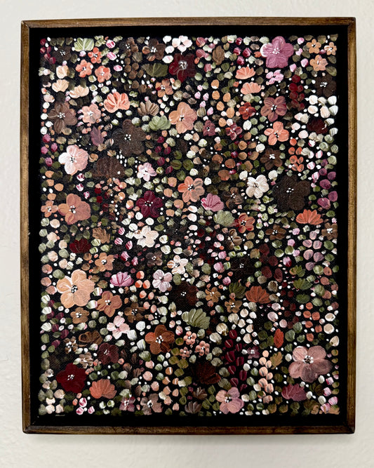 Autumn Flower Garden Vol. 2 - Original Framed Painting