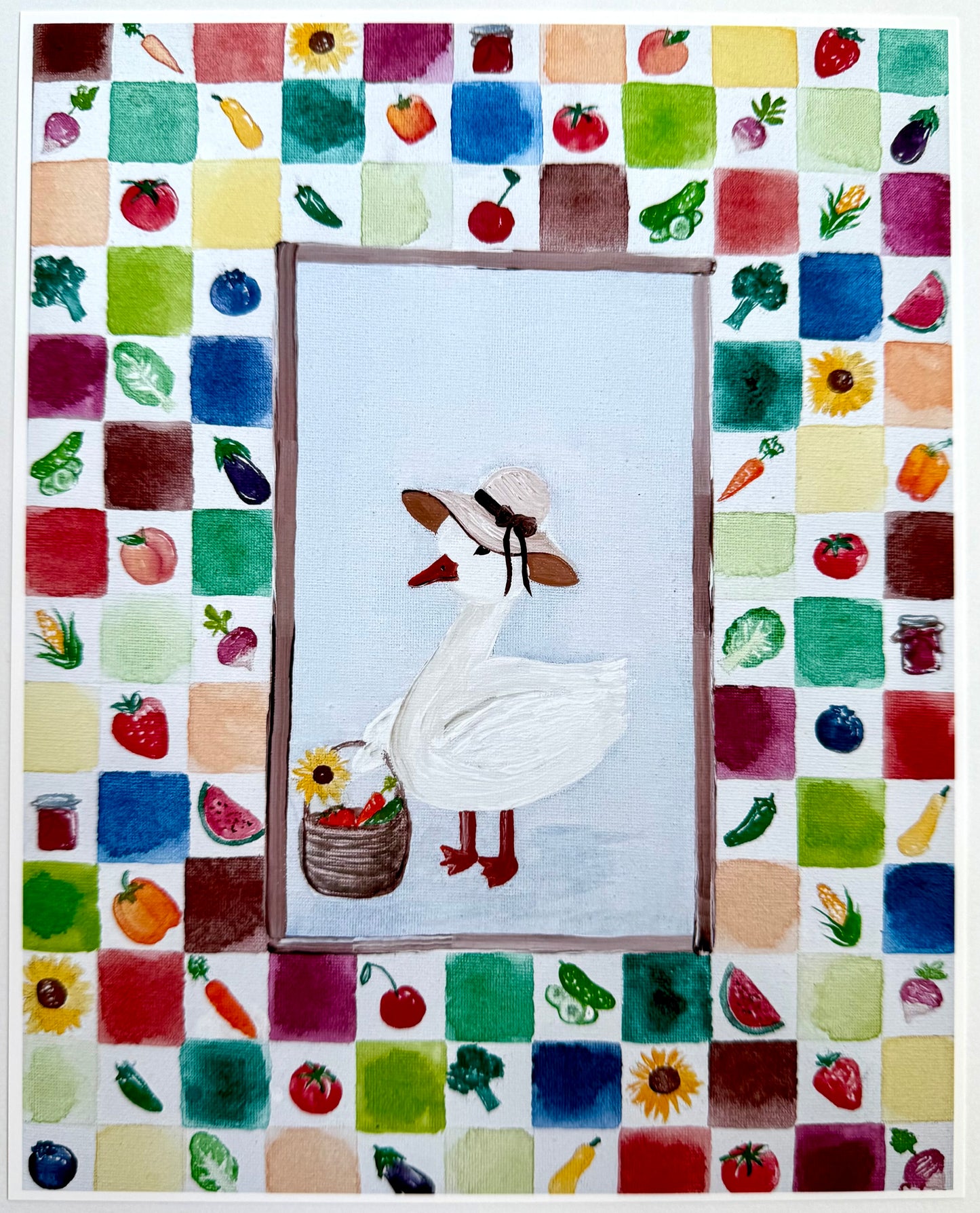 Farmers Market Goose - Fine Art Print