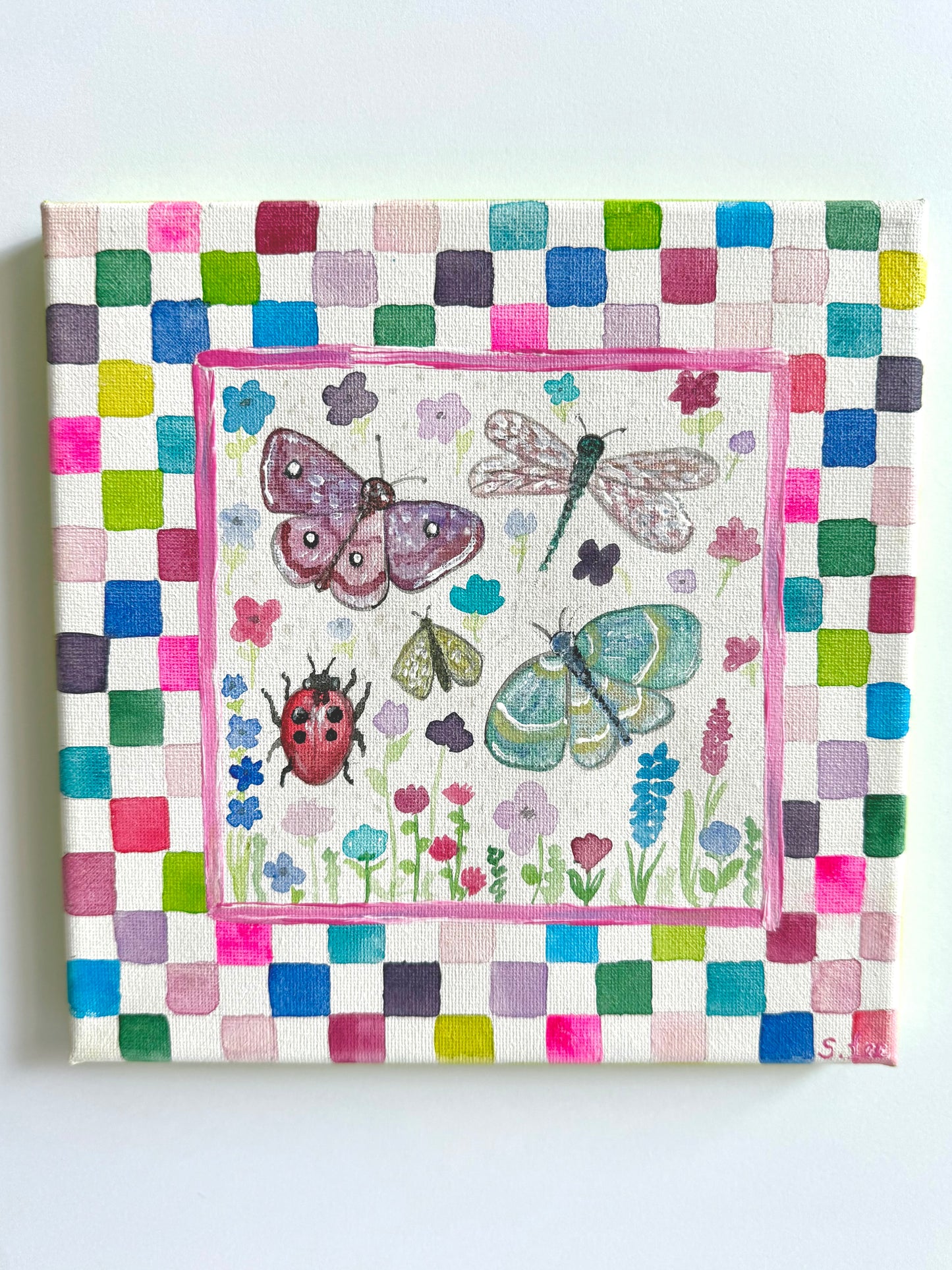 Shimmering Butterflies, Moths, Ladybugs & Dragonflies - Original Painting Set