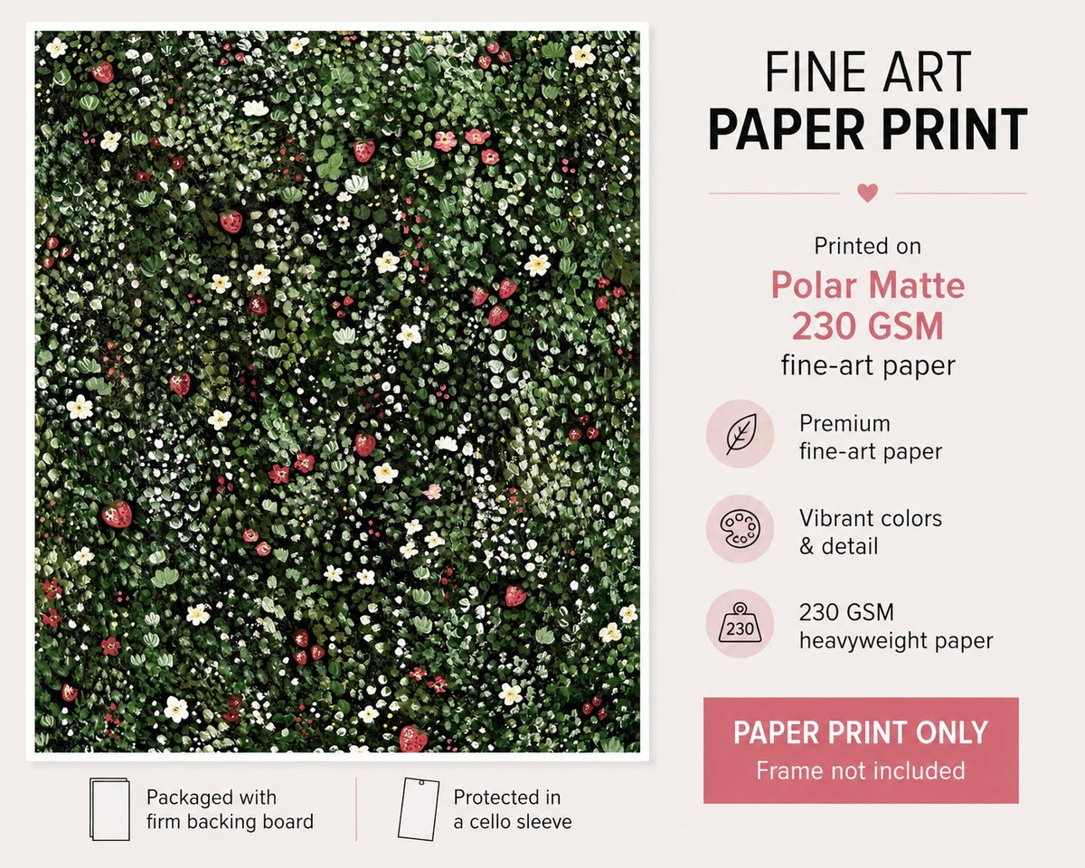 Strawberry Field - Fine Art Paper Print