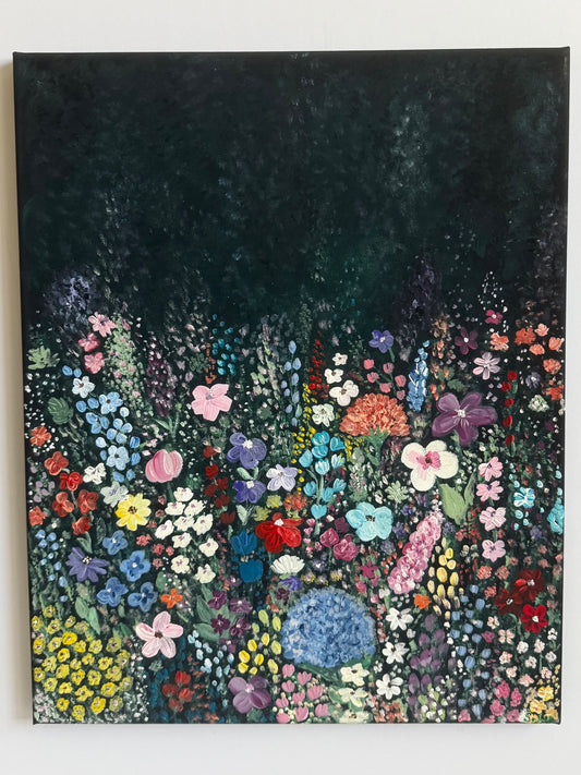 Bright Wildflower Original Painting - Colorful Florals Painting