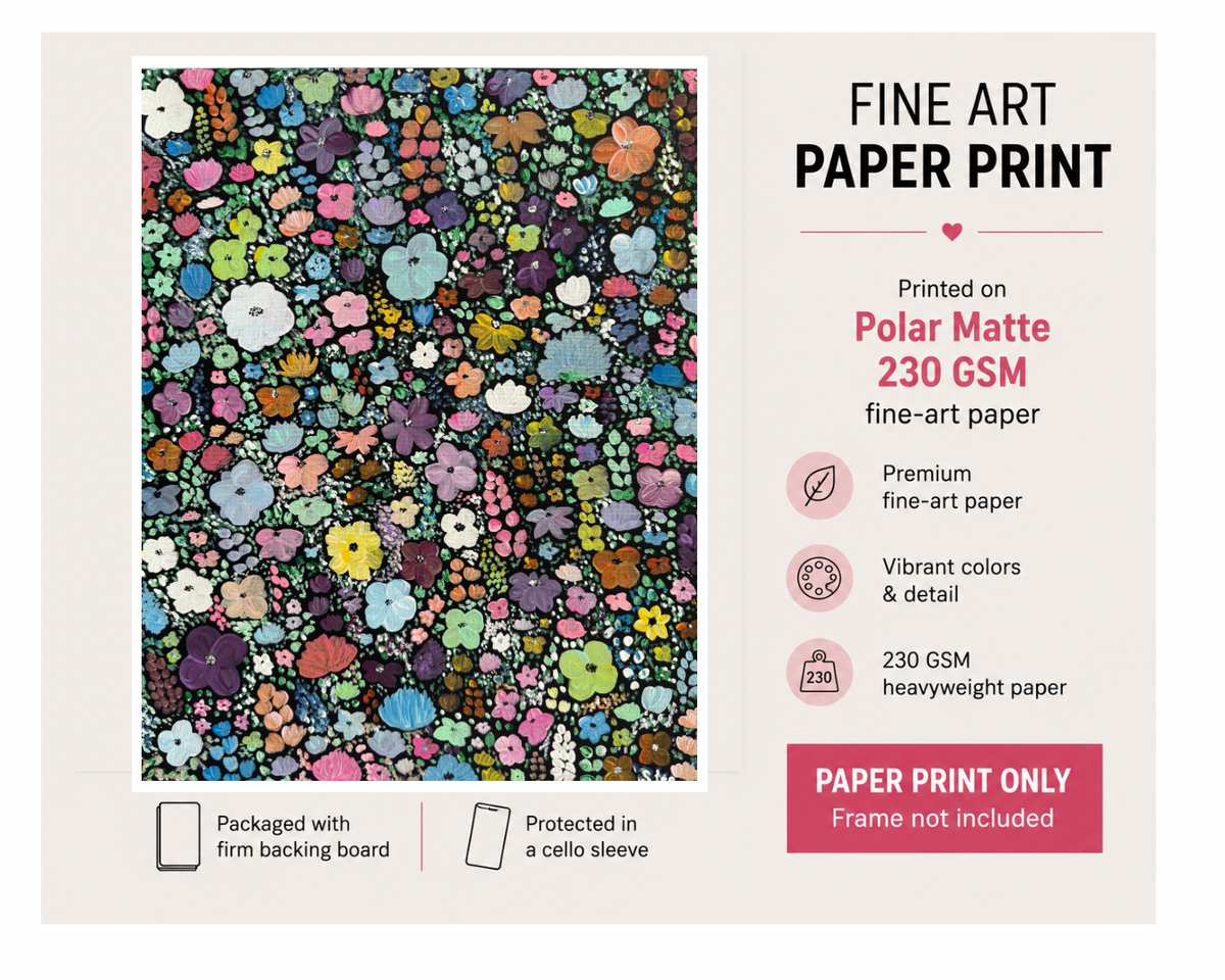 Wildflower Confetti - Fine Art Paper Print