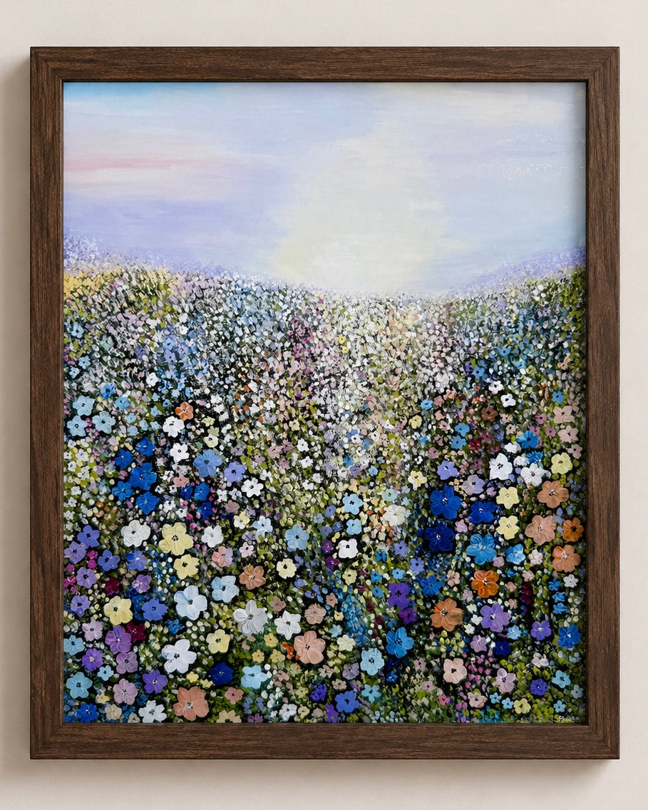 Sunset Wildflower Field - Fine Art Print