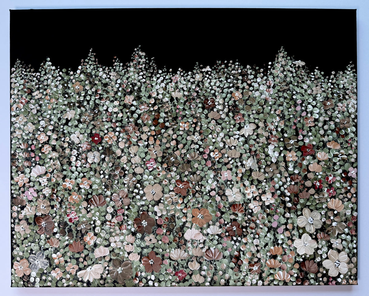 Earthy Neutral Wildflower Field Vol. 2 - Original Painting