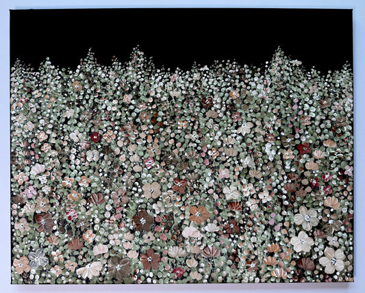 Earthy Neutral Wildflower Field Vol. 2 - Original Painting