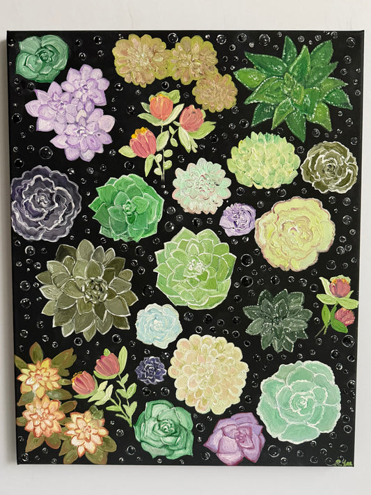 Succculent Garden - Original Painting