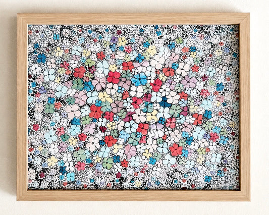Retro Flower Confetti - Fine Art Paper Print