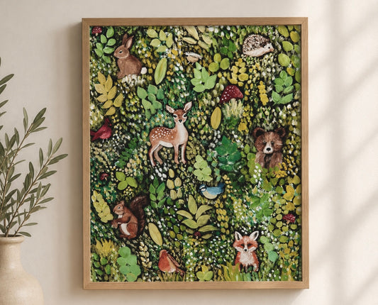 Woodland Forest Friends - Fine Art Print