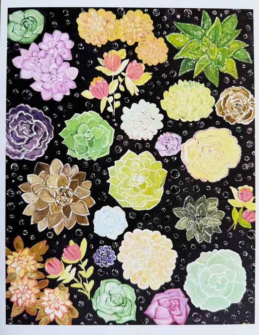 Succulent Garden - Art Print