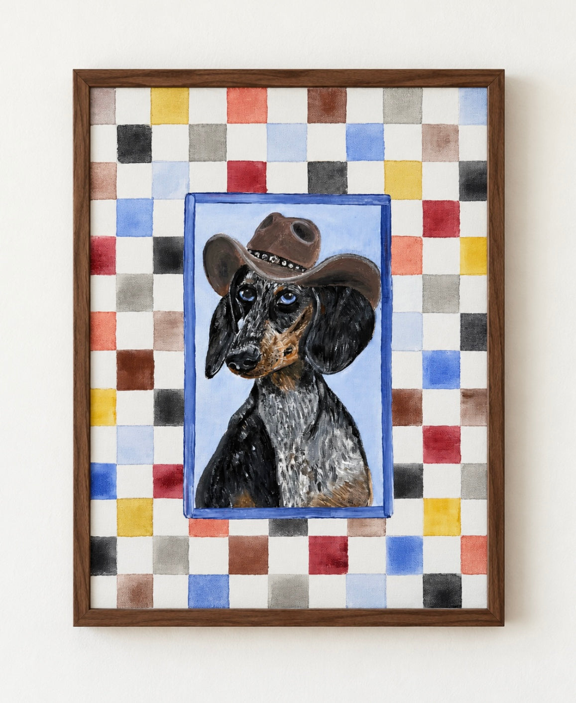 Cowboy Dapple Dachshund - Fine Art Print