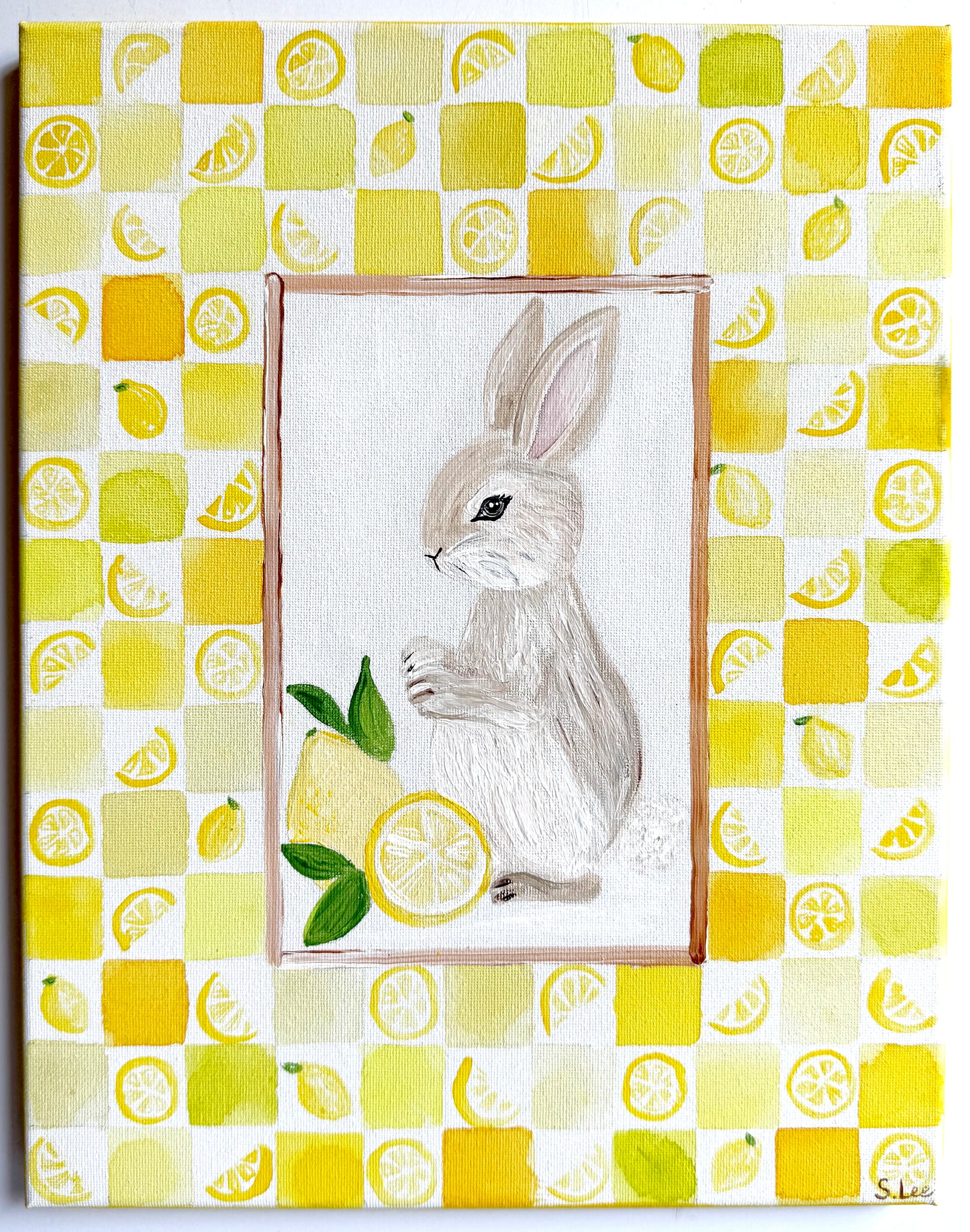 Sweet & Sour Lemon Bunny - Original Painting