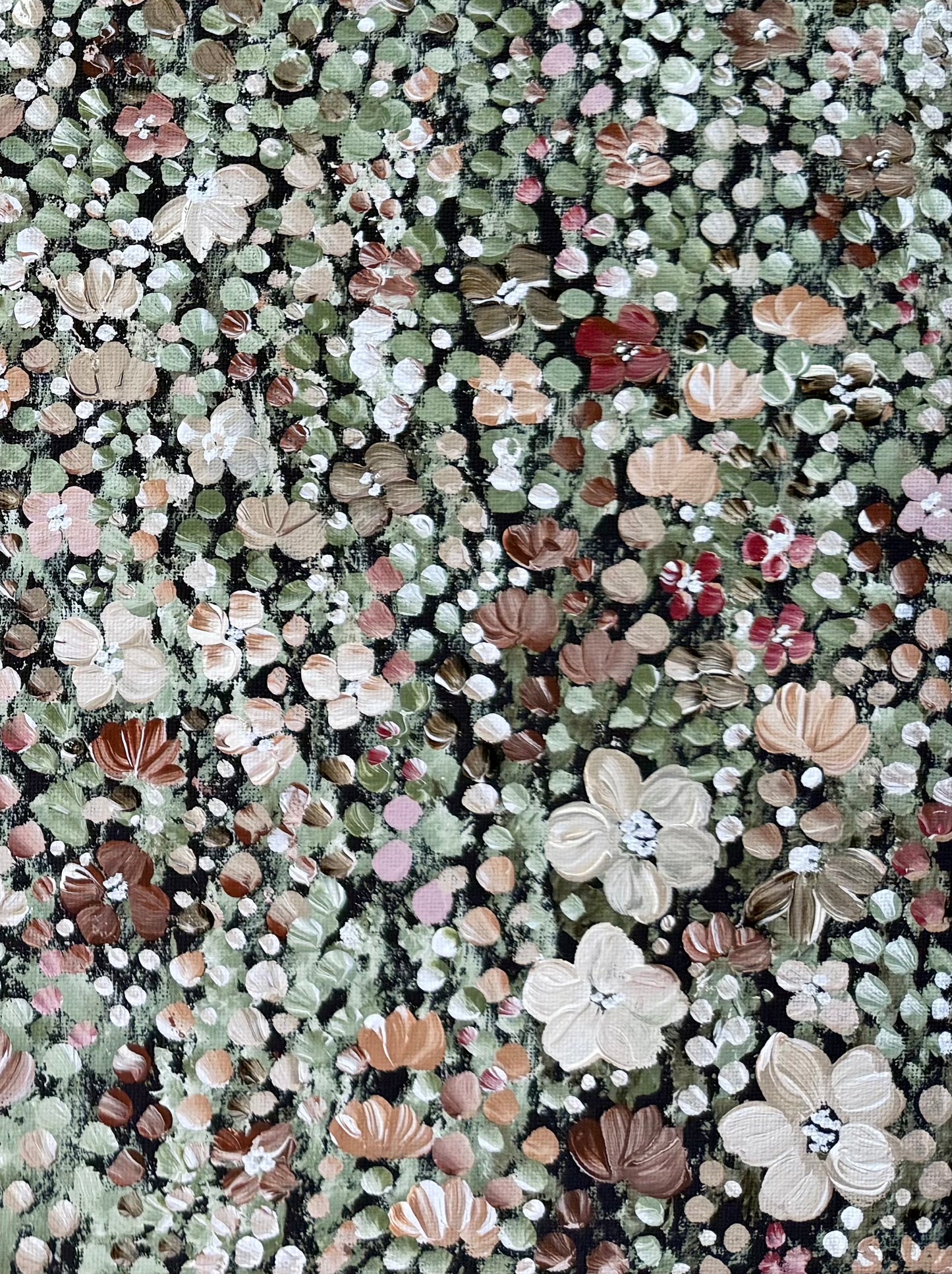 Earthy Neutral Wildflower Field Vol. 2 - Original Painting