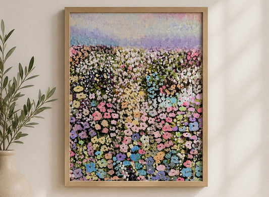 Pastel Wildflower Field - Fine Art Print