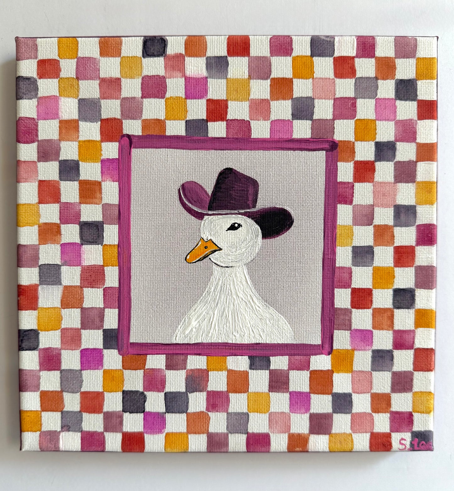 Moody Cowgirl Goose - Original Painting
