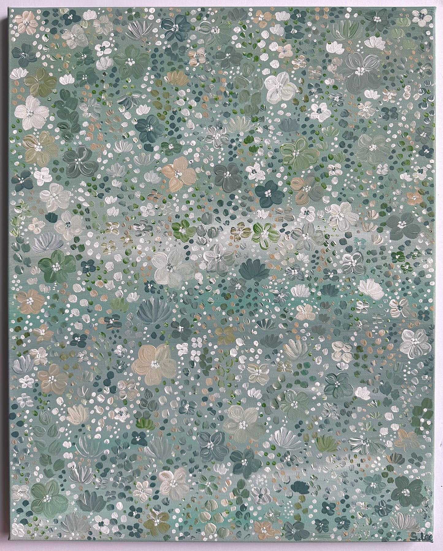 Sage Flower Garden - Original Painting