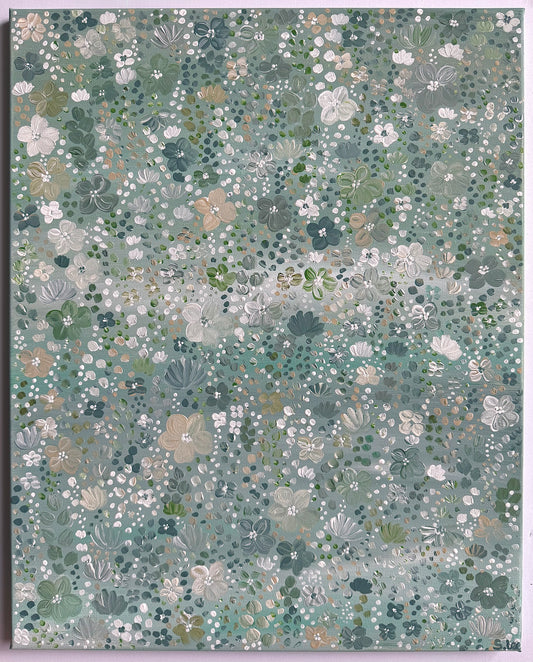 Sage Flower Garden - Original Painting
