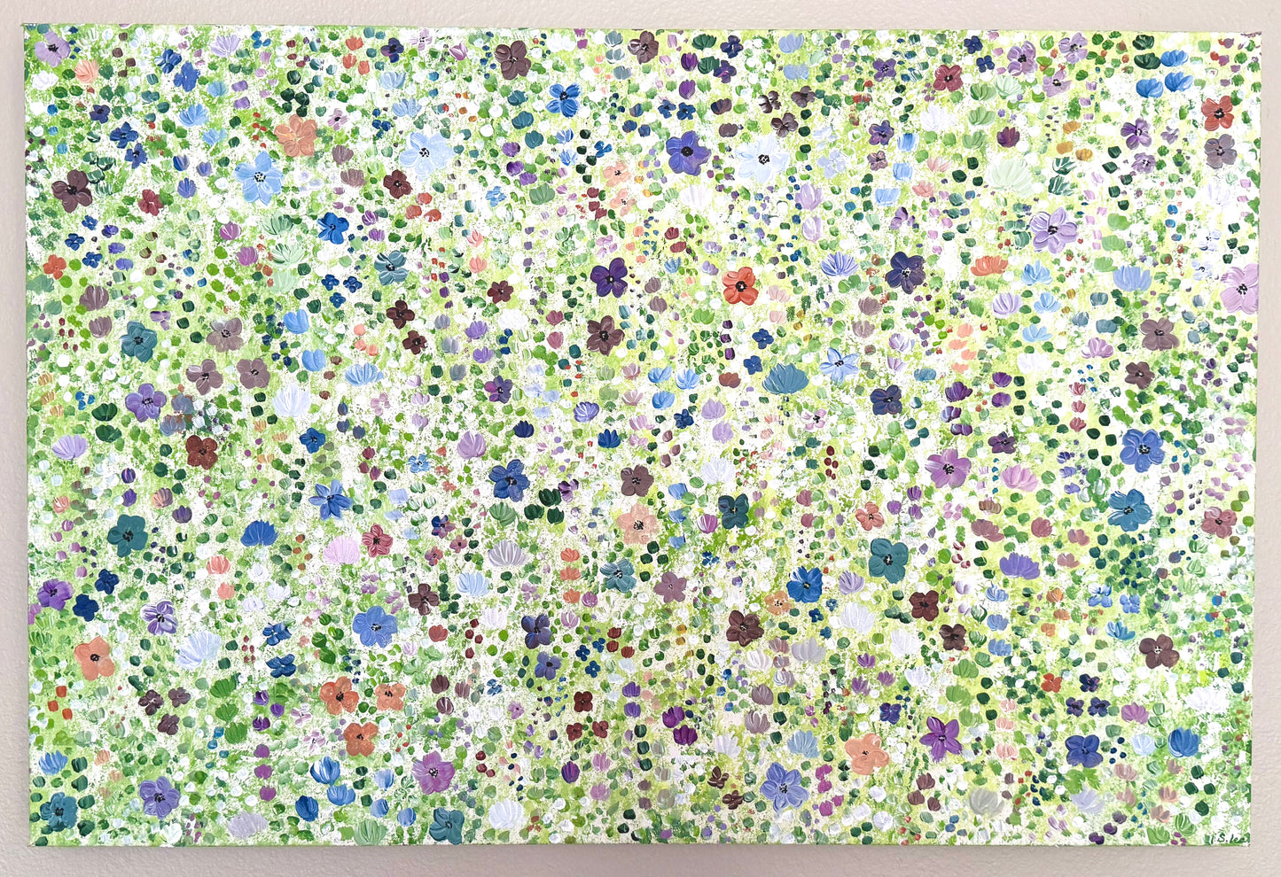 Poppy and Wildflower Confetti - Original Painting