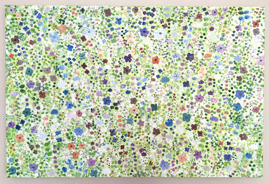 Poppy and Wildflower Confetti - Original Painting
