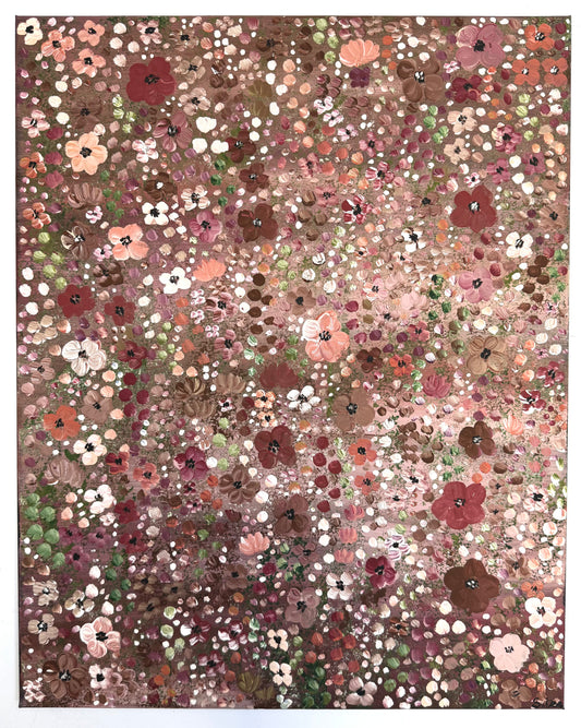 Autumn Flower Garden - Original Painting
