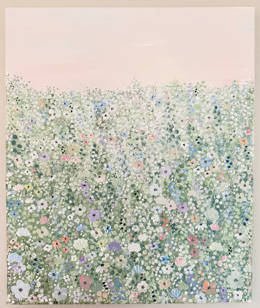 Sunset Wildflower Field Vol. 2 - Original Painting