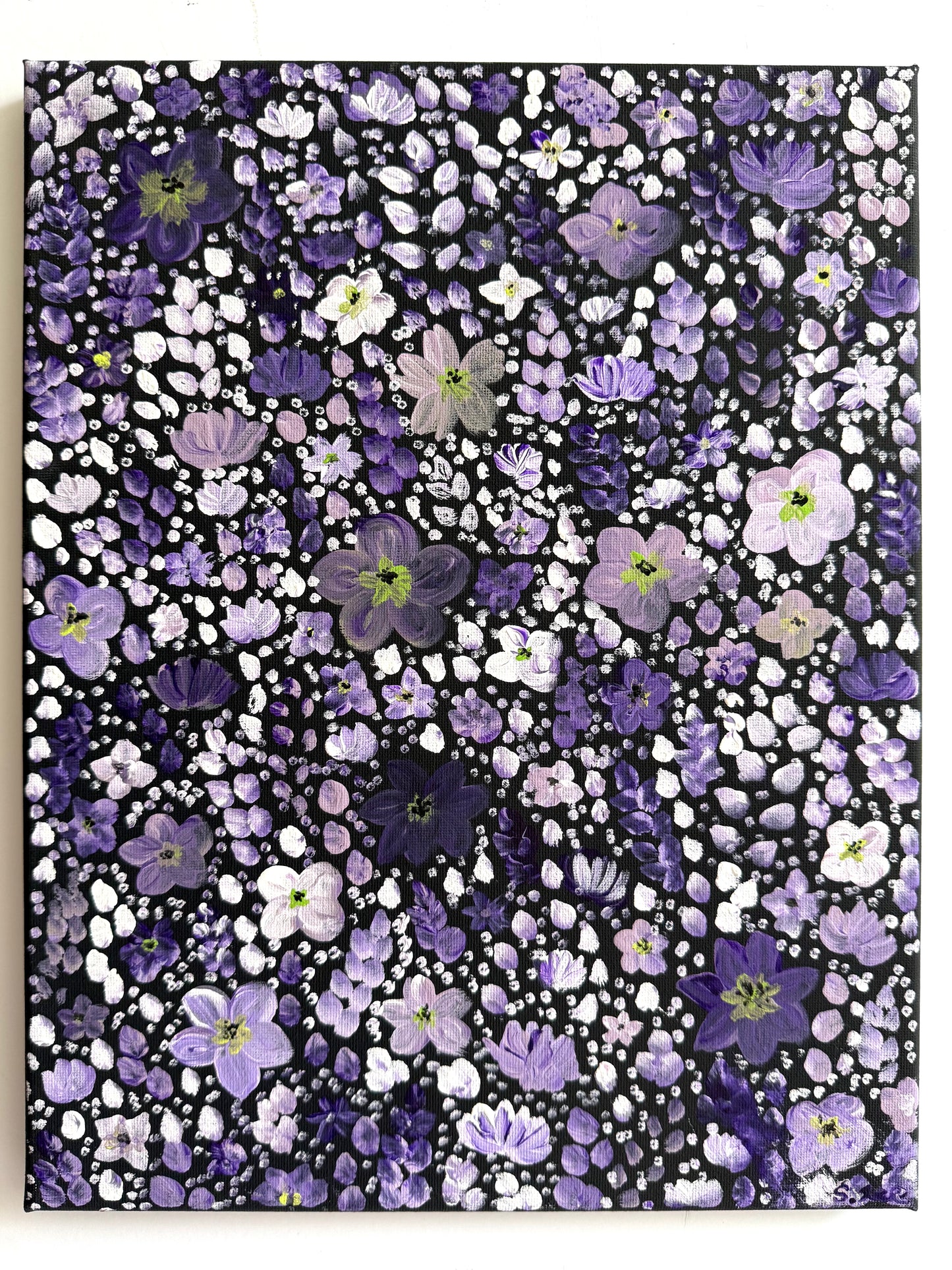 Wild Violets - Original Painting - Purple Florals