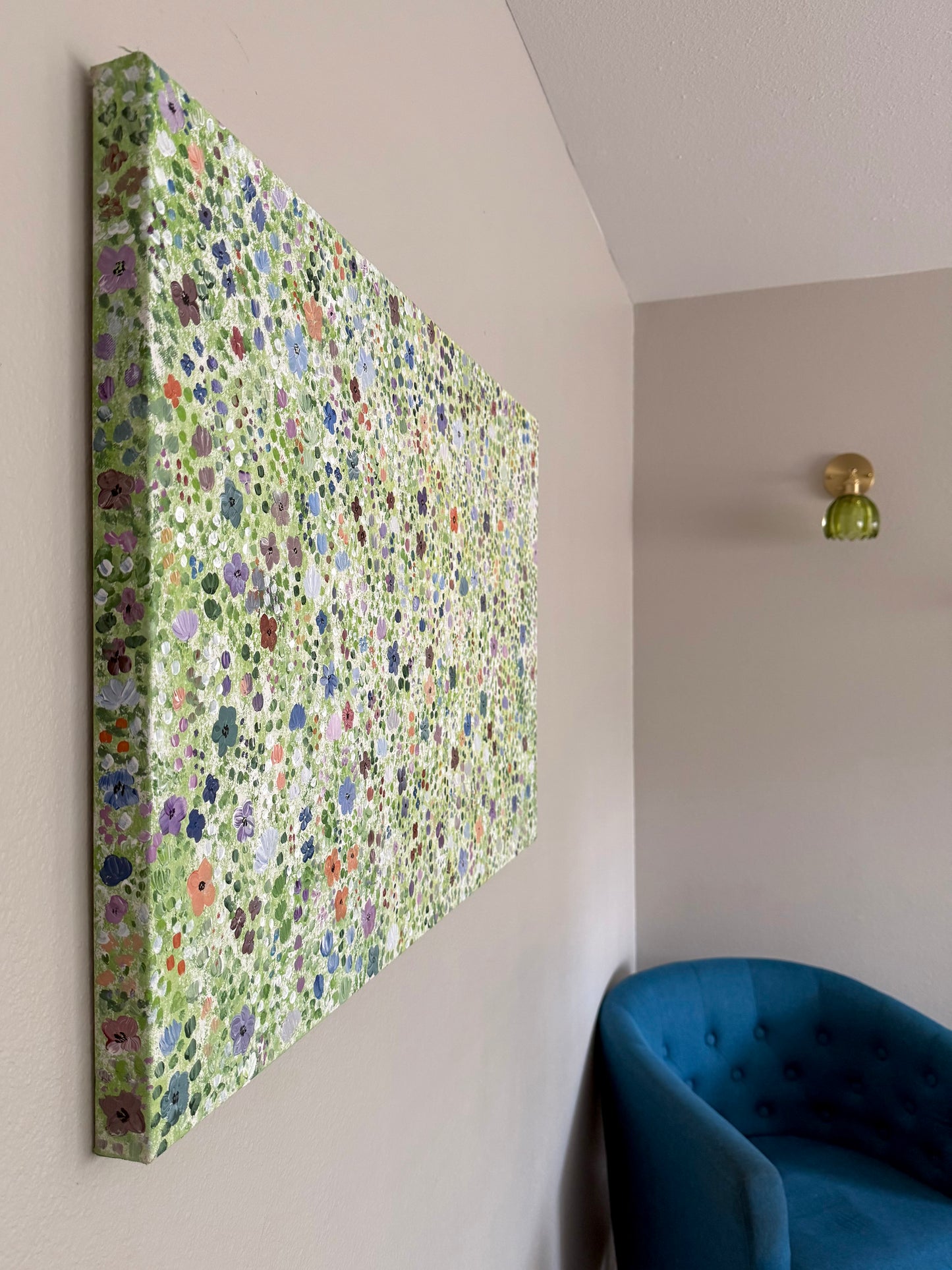 Poppy and Wildflower Confetti - Original Painting