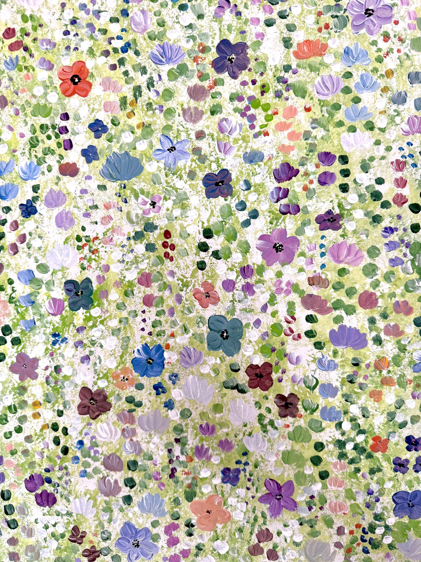 Poppy and Wildflower Confetti - Original Painting