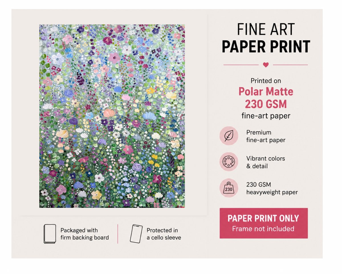 Bright Flower Garden Vol. 2 - Fine Art Print