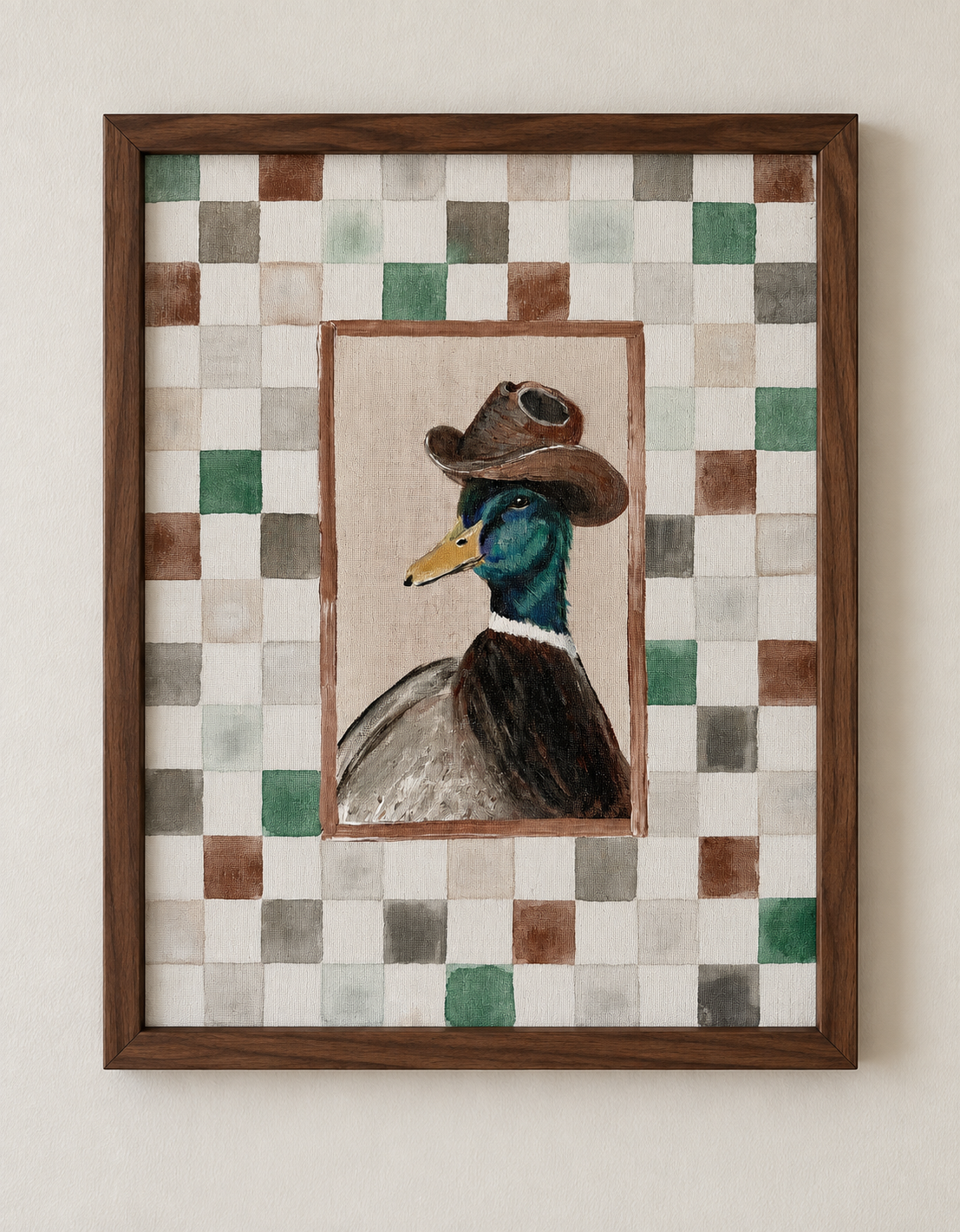 Cowboy Mallard Duck - Fine Art Print