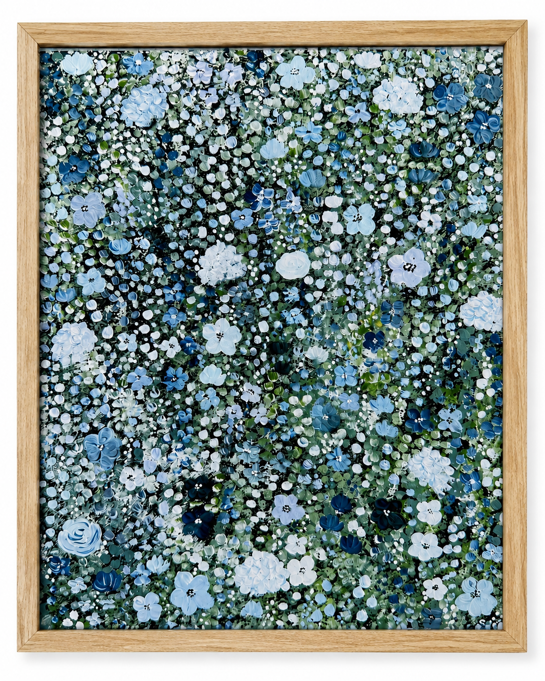 Hydrangea & Periwinkle Garden - Fine Art Print